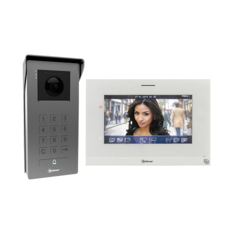 Kit vidéo SOUL ACCESS 1 appel, clavier, moniteur 7" avec mémoire