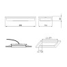 Bloc BAES ambiance XENA FLAT extra‑plat SATI 380lm/1h