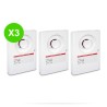 Tableau alarme Type 4 1 boucle 230V classe B 90dB saillie Lot 3 pièces