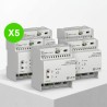 Télécommande BAES SATI sur rail DIN pour 600 blocs Lot de 5 pièces
