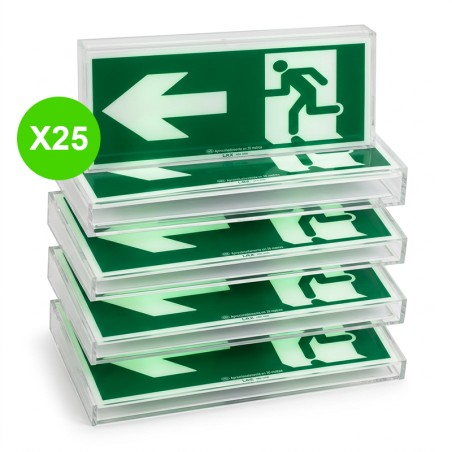 BAES évacuation Uraone SATI LED 45lm 1h 0,8W IP42 IK07 Lot 25 pièces