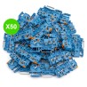 Borne de passage bleue 3 fils 2,5mm² TOPJOB S à levier, lot 50 pièces
