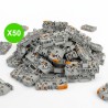Borne de passage grise 3 fils 2,5mm² TOPJOB S à levier, lot 50 pièces