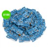 Borne de passage bleue 2 fils 2,5mm² TOPJOB S à levier, lot 100 pièces