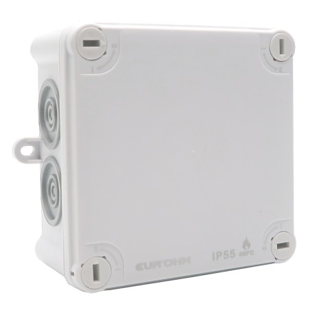 Boite de dérivation étanche 105x105 Blanc - EUROHM 50034