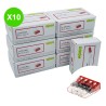 Borne Wago Mini 4 entrées fils rigides max. 2,5mm², lot 10 pièces