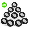 Spot dimmable MI7 LED 6W CCT lumière 2700 à 4000K noir Lot de 10 pièces