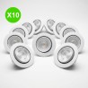 Spot dimmable MI7 LED 6W CCT lumière 2700 à 4000K blanc Lot de 10 pièces