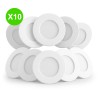 Spot BBC IP65 AQUAFLAT 6 W 3CCT 2700 à 4000K blanc Lot de 10 pièces