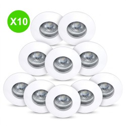 Spot encastré GU10 IP65 HYDRO blanc ARIC 4076 - 10 Pcs