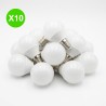 Ampoule LED E14 4,9W 2700K 470lm blanc chaud format boule Lot de 10 pièces