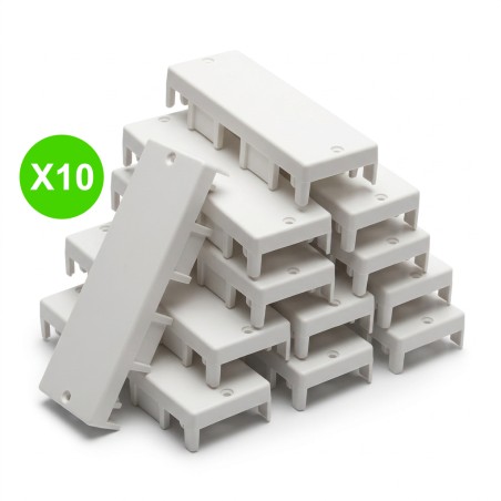 Embout goulotte DLPlus 130x50mm blanc 330224 Lot 10 Pcs