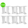 Angle intérieur goulotte DLPlus 130x50mm blanc pour goulotte Lot 10 Pcs