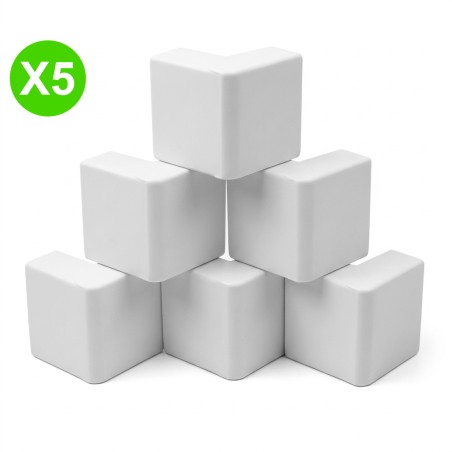Angle extérieur goulotte 130x50mm 330221 Lot 5 Pcs