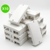 Embout goulotte DLPlus 85x50mm blanc pour finition Lot de 10 pièces