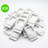 Cadre appareillage Oteo DLPlus 1 poste épaisseur 12,5mm Lot 20 Pcs