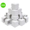 Angle extérieur variable DLPlus 60x20mm blanc pour moulure Lot 20 Pcs
