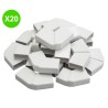 Angle plat variable DLPlus 32x12,5mm blanc pour moulure Lot 20 Pcs
