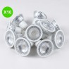 Ampoule LED GU10 4,5W 3000K 465lm non dimmable 25 000h Lot de 10 pièces