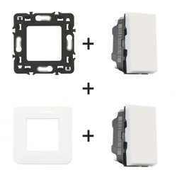 Mosaic Interrupteur V&V double complet 278001L