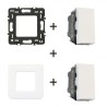 Mosaic Interrupteur V&V 1 module kit complet avec support et plaque