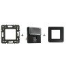 Mosaic Prise RJ45 2 modules catégorie 6 FTP noir mat kit complet