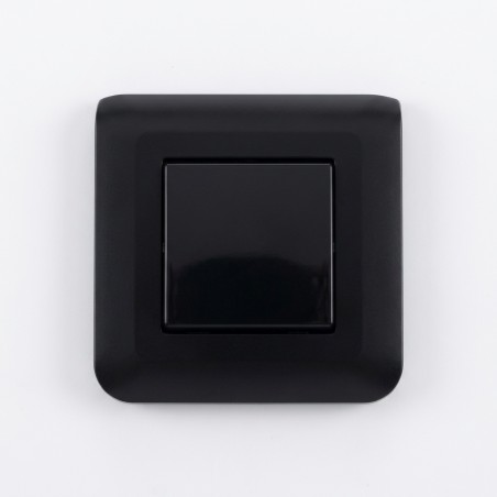 Mosaic Poussoir 2 modules noir mat kit complet