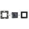 Mosaic Interrupteur volet roulant 2 modules noir mat kit complet