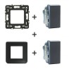 Mosaic Interrupteur V&V 1 module kit complet avec support et plaque