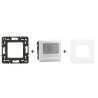Mosaic Détecteur avec dérogation 2 fils 100W LED blanc kit complet