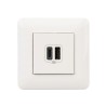 Mosaic Chargeur USB Type A+C 15W 2 modules blanc