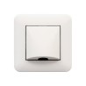 Mosaic Sortie de câble 2 modules blanc