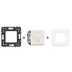 Mosaic Interrupteur volet 500W complet blanc 077026