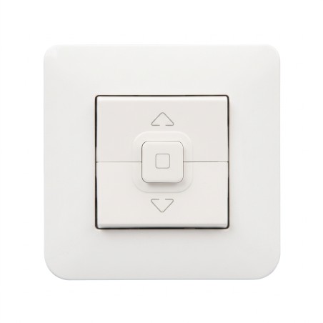 Mosaic Poussoir volet roulant 2 modules blanc