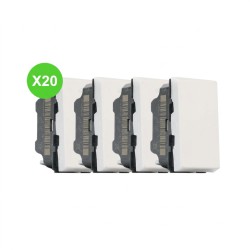 Mosaic Poussoir inverseur 1 module blanc 278030L Lot 20 Pcs