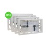 Cadre saillie Mosaic pour appareillage 2x10 modules Lot de 10 pièces