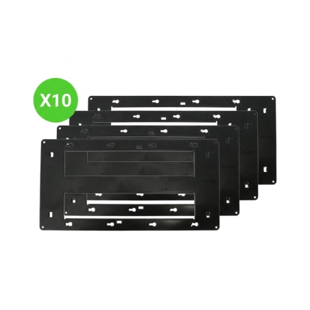 Support universel Céliane Mosaic à vis 2x10 modules Lot de 10 pièces