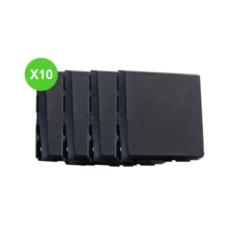 Mosaic Poussoir 6A 2 modules noir mat conditionnement : 10 pièces
