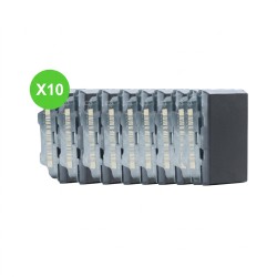 Mosaic Poussoir 6A 1 module noir mat 079130L Lot 10 Pcs