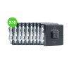 Mosaic Interrupteur volet roulant 2 modules noir mat Lot de 10 pièces