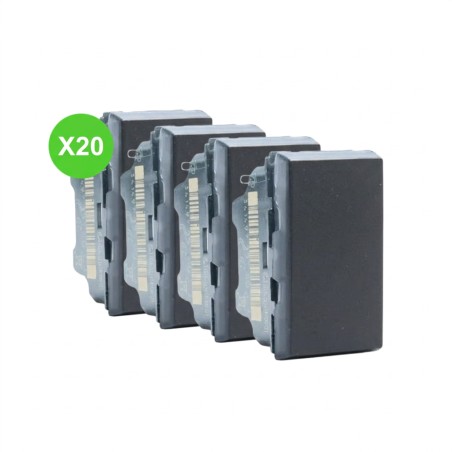Mosaic Interrupteur V&V 1 module noir mat conditionnement : 20 pièces