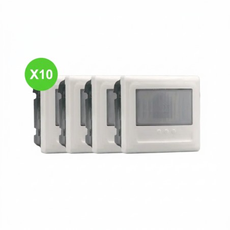 Mosaic Détecteur avec dérogation 2 fils 100W LED blanc Lot de 10 pièces