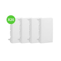 Mosaic Obturateur 1 module blanc Legrand 077070 Lot 20 Pcs