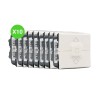 Mosaic Poussoir volet roulant 500W 2 modules blanc Lot de 10 pièces