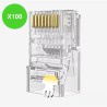 Connecteur RJ45 cat. 6 UTP à sertir Lot de 10
