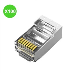 Connecteur RJ45 Cat. 6 FTP - 100 Pcs OLTRIX PLUG-6FTP6-100