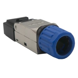 Connecteur RJ45 Cat8 SFTP blindé bleu - OLTRIX PLUGB-8
