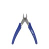 Pince coupante diagonale bleue acier inoxydable avec mâchoire biseautée