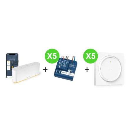 Kit TaHoma 1 box Somfy 1870594 + 5 Amy 1871058 + 5 récepteurs volet 1822660