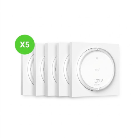 Commande Amy 1 RS100 io radio IP20 1 canal avec cadre lot de 5 pièces